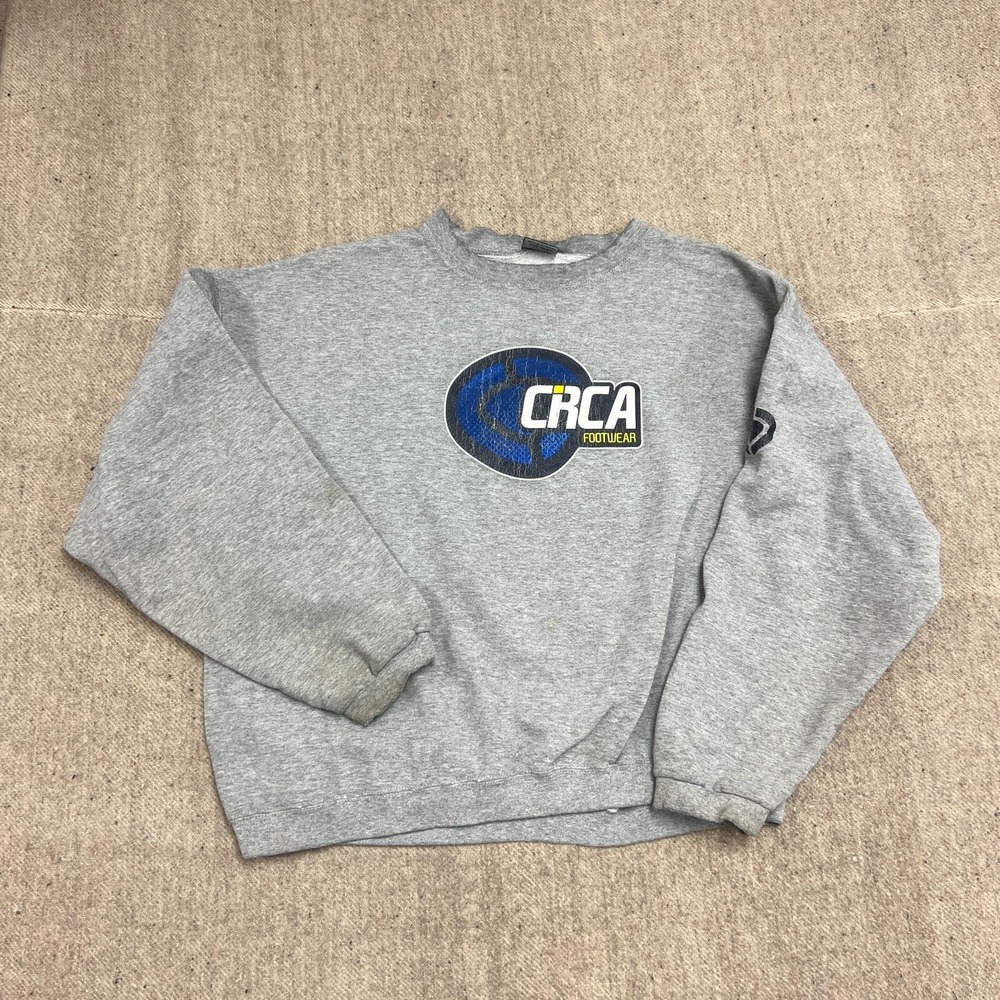 Vintage Circa Footwear Sweatshirt Mens XL Gray 1990s Skateboards
